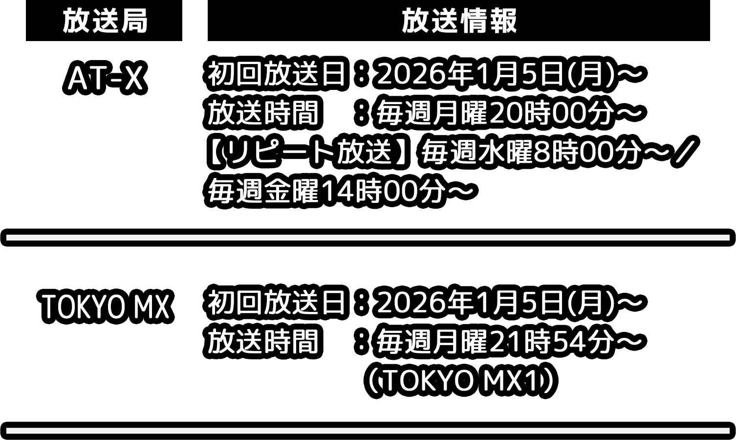 放送予定日